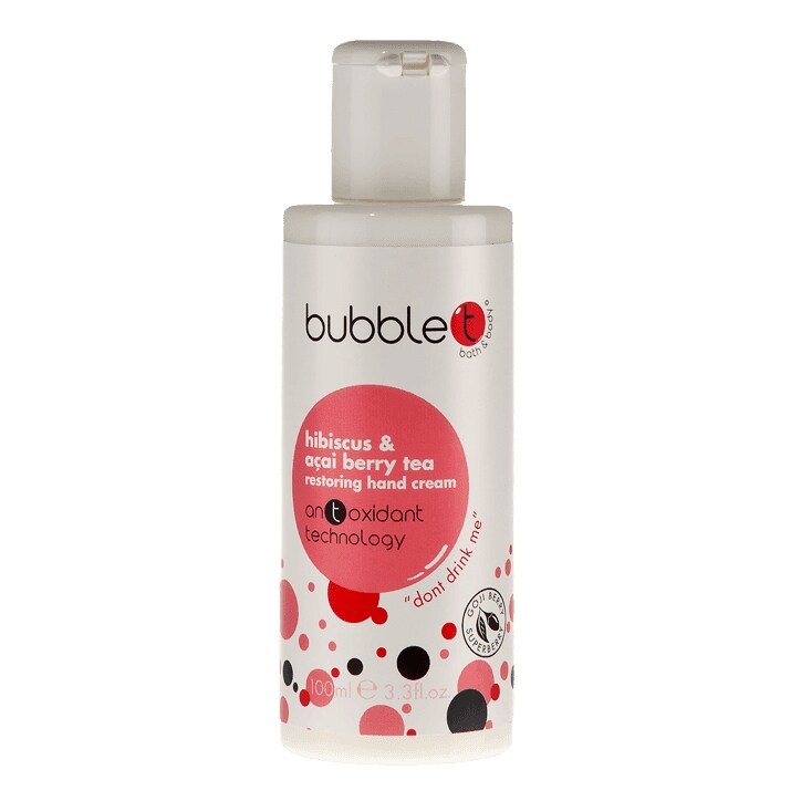 Bubble T Hand Cream Hibiscus & Acai Berry Tea 100ml-1