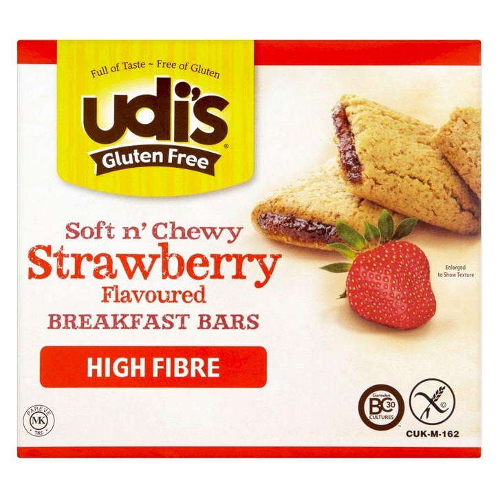 Udi's Soft 'n' Chewy Breakfast Bar Strawberry 5 x 40g-1