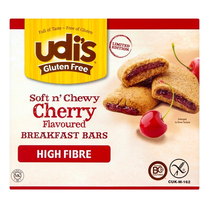 Udi's Soft 'n' Chewy Breakfast Bar Cherry 5 x 40g-1