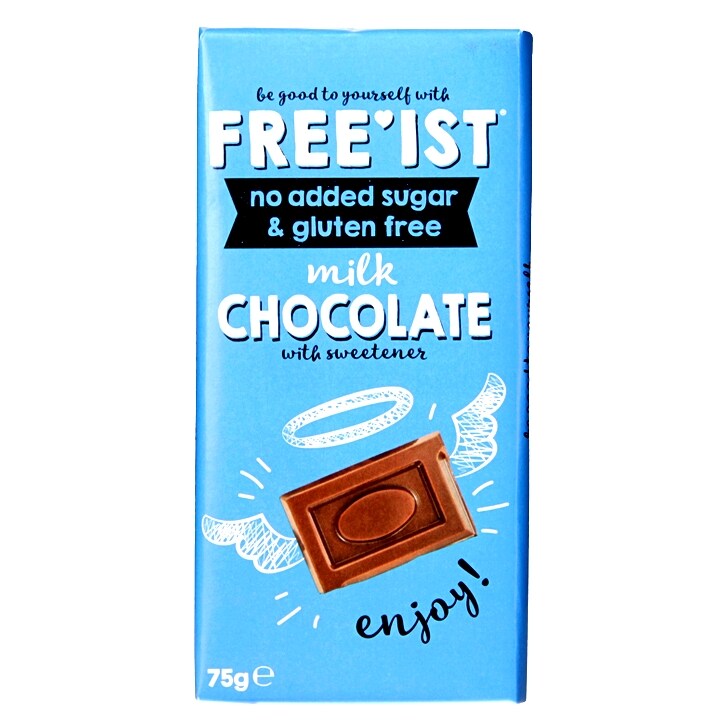 Free'ist No Added Sugar Milk Chocolate 75g-1