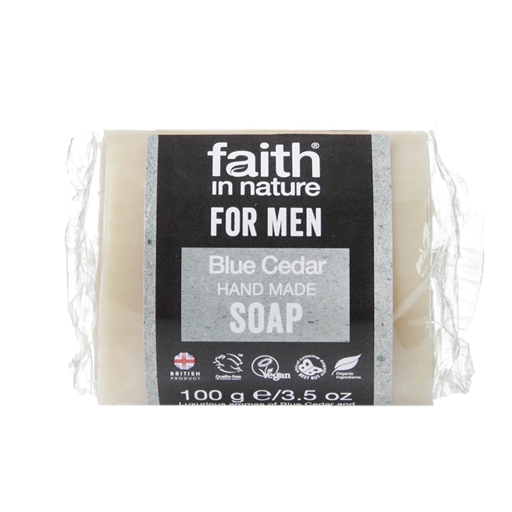 Faith in Nature for Men Blue Cedar Soap 100g-1