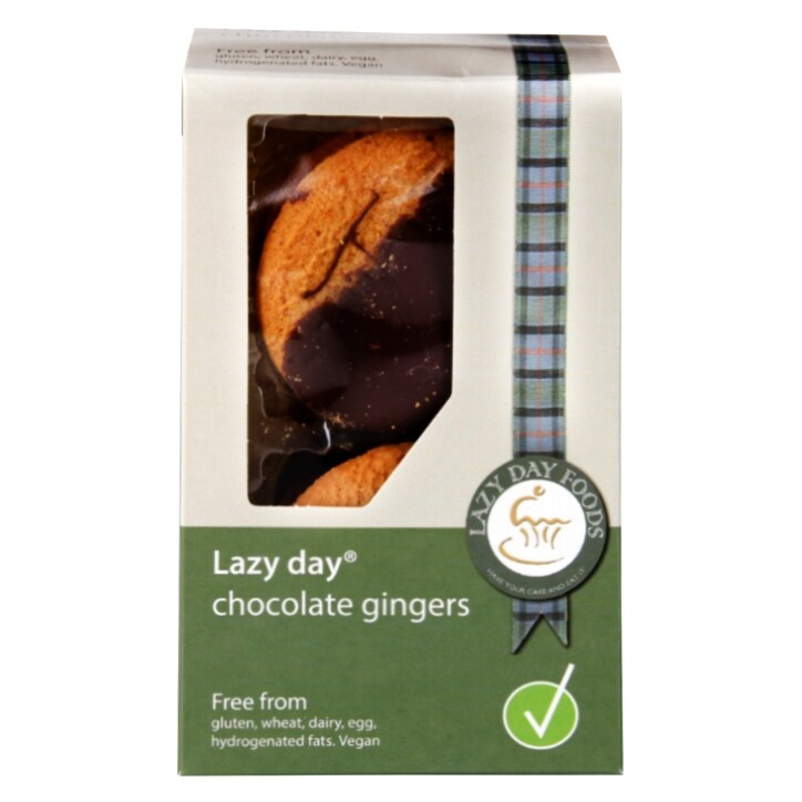 Lazy Day Foods Belgian Chocolate Ginger Slice 125g-1