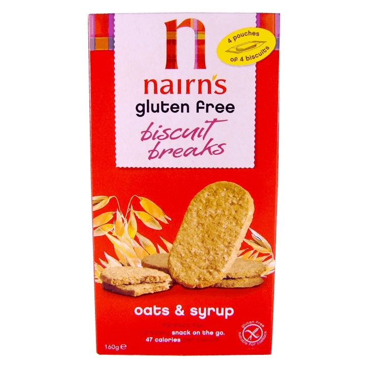 Nairn's Gluten Free Biscuit Breaks  Oats & Syrup 160g-1