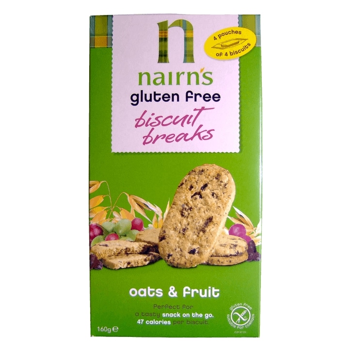 Nairns Gluten Free Biscuit Breaks  Oats & Fruit-1