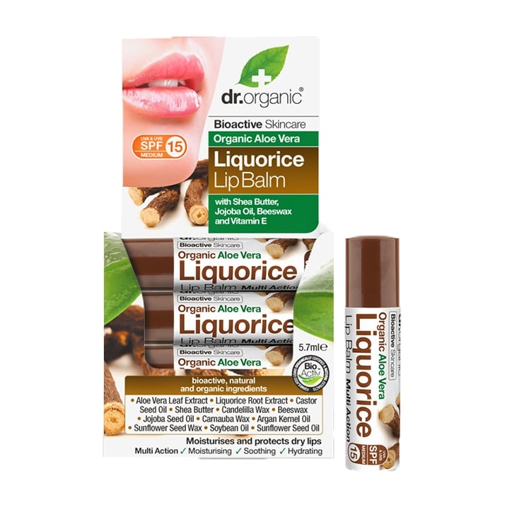 Dr Organic Aloe Vera Liquorice Lip Balm-1