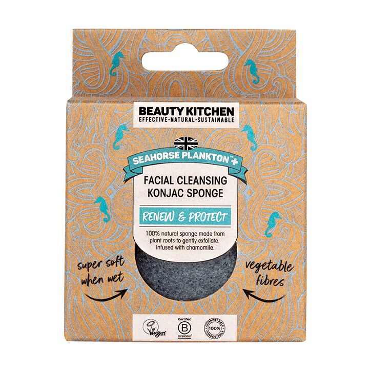 Beauty Kitchen The Sustainables Seahorse Plankton + Cleansing Konjac Sponge-1