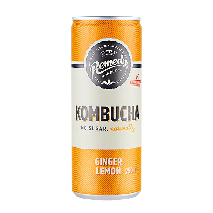Remedy Ginger Lemon Kombucha 250ml-1