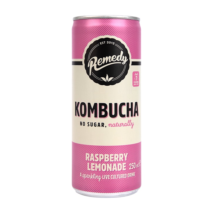 Remedy Raspberry Lemonade Kombucha 250ml-1
