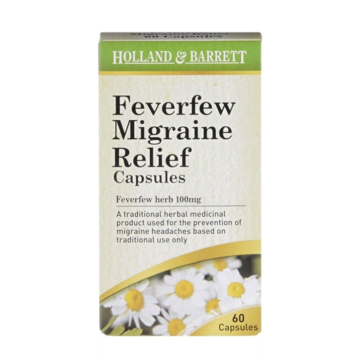 Holland & Barrett Feverfew Migraine Relief 60 Capsules 100mg-1
