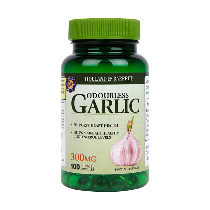 Holland & Barrett Odourless Garlic 300mg 100 Capsules-1