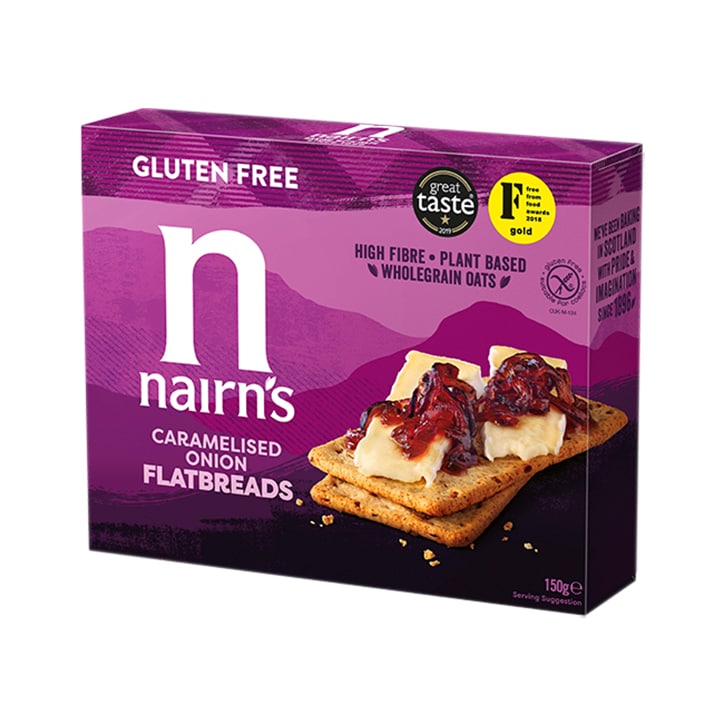 Nairn's Gluten Free Caramelised Onion Flatbreads 150g-1