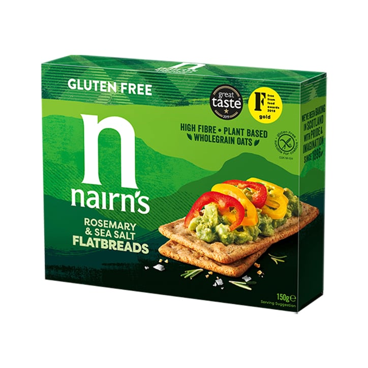 Nairn's Gluten Free Rosemary & Sea Salt Flatbreads 150g-1