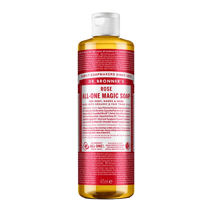 Dr Bronner Rose All-In-One Magic Soap 475ml-1