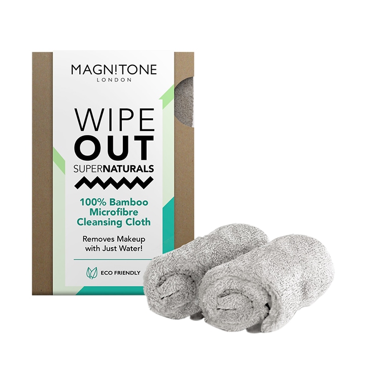 Magnitone WipeOut SuperNaturals Bamboo Microfibre Make-Up Cleansing Cloths-1