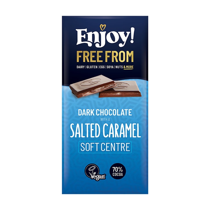 Enjoy! Dark Chocolate with a Salted Caramel Soft Centre 70g-1