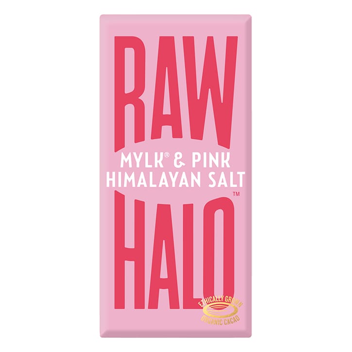 Raw Halo Vegan Mylk & Pink Himalayan Salt Raw Chocolate 70g-1