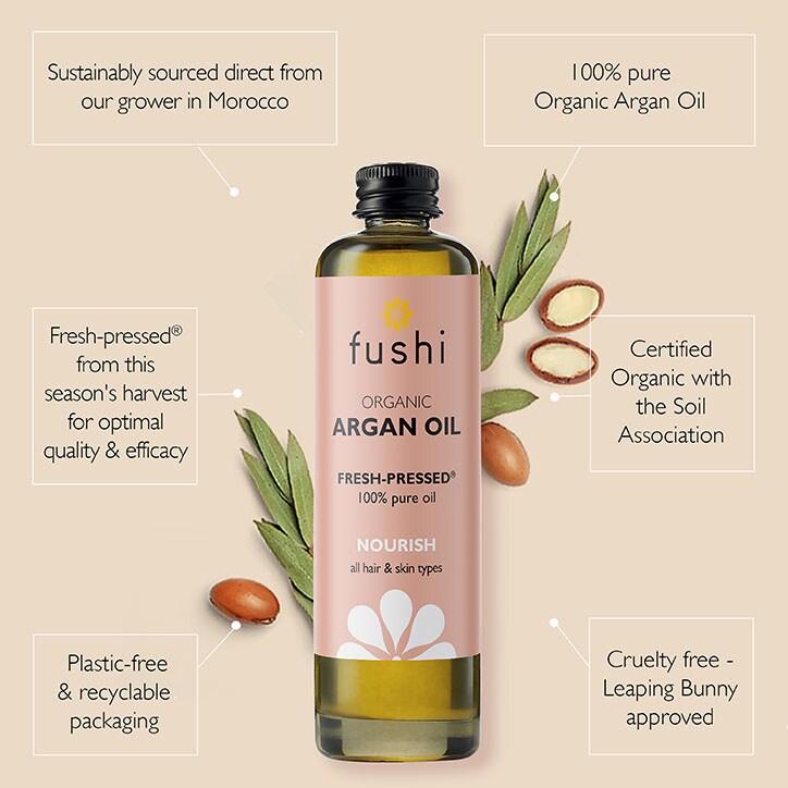 Fushi Argan Moroccan Organic Oil Virgin 100ml
