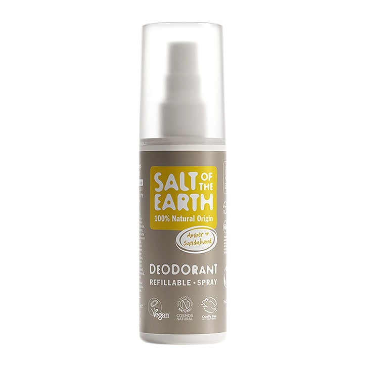 Salt of the Earth - Amber & Sandalwood Natural Deodorant Refillable Spray 100ml-1