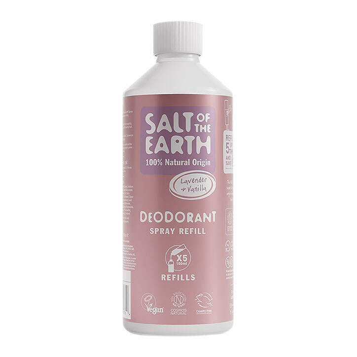 Salt of the Earth - Lavender & Vanilla Natural Deodorant Spray Refill 500ml-1