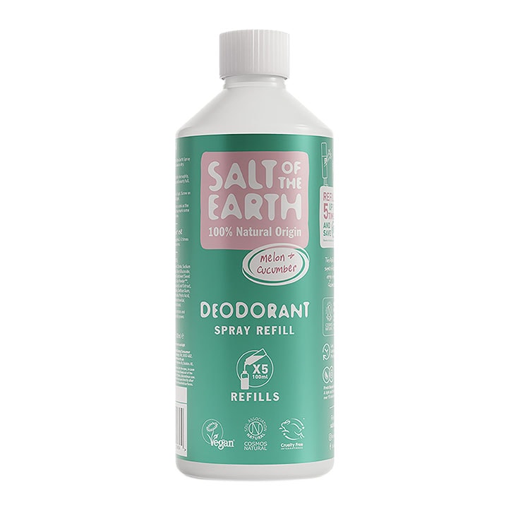 Salt of the Earth - Melon & Cucumber Natural Deodorant Spray Refill 500ml-1