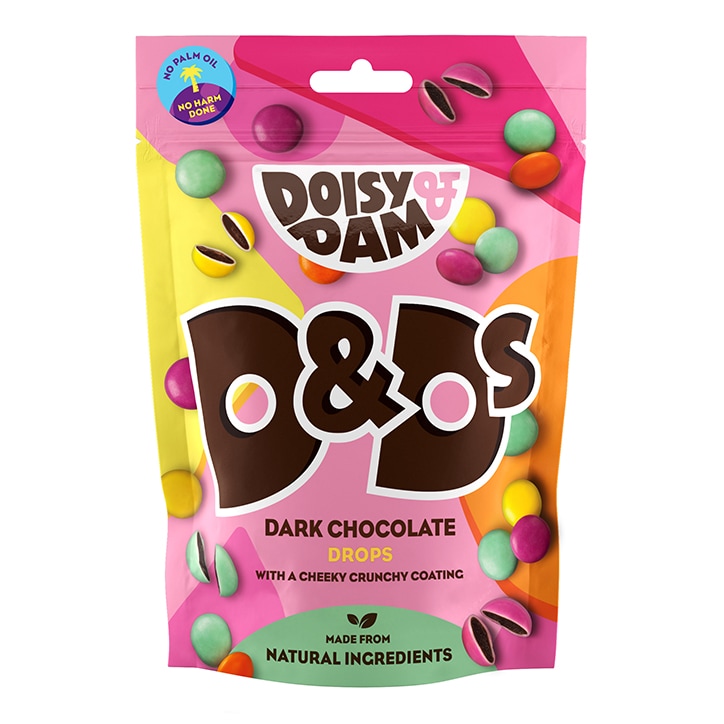 Doisy & Dam D&Ds Vegan Dark Chocolate Drops 80g-1