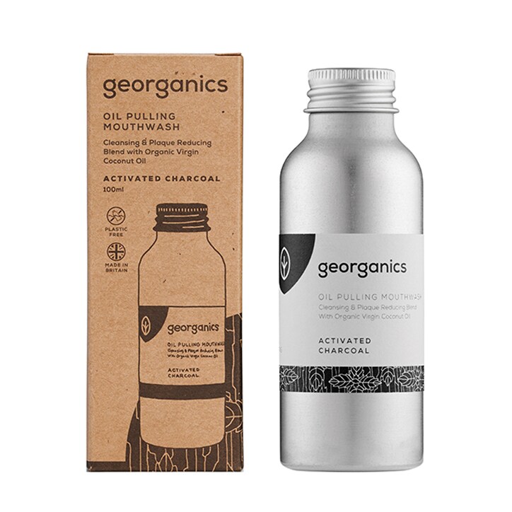 Georganics Oilpulling Mouthwash - Activated Charcoal-1