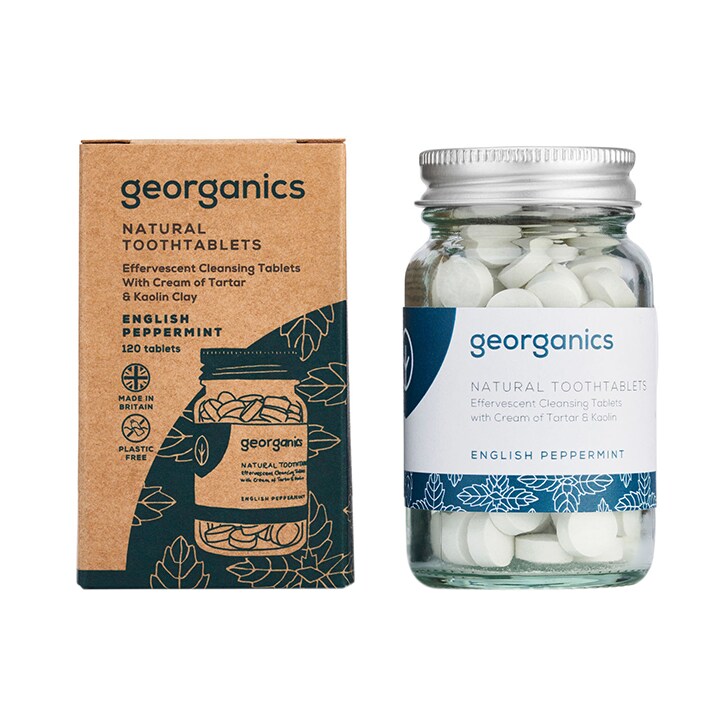 Georganics Toothpaste Tablets - English Peppermint 120 tablets-1