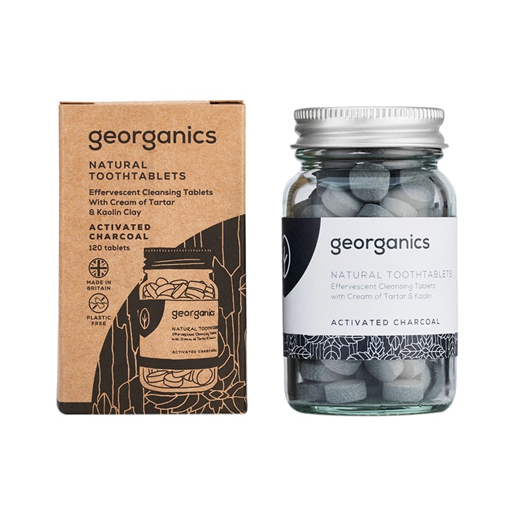 Georganics Toothpaste Tablets - Activated Charcoal 120 tablets-1