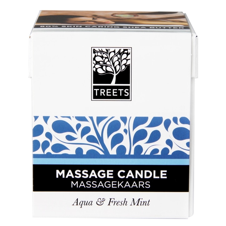 Treets Traditions Pure Aqua & Fresh Mint Massage Candle-1