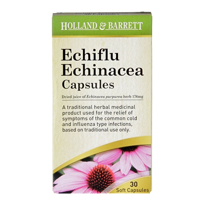 Holland & Barrett Echiflu Echinacea 30 Capsules-1