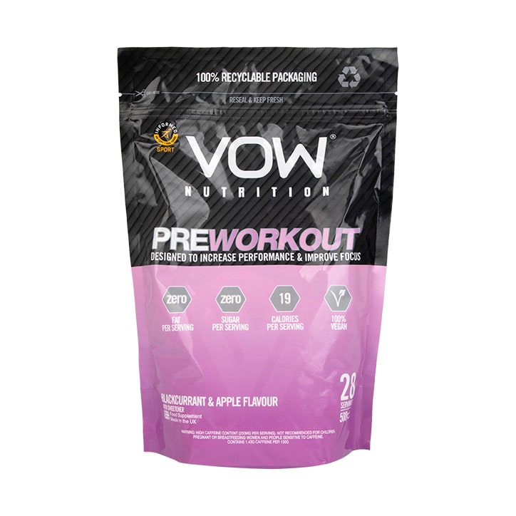Vow Nutrition Pre Workout Blackcurrant & Apple 500g-1
