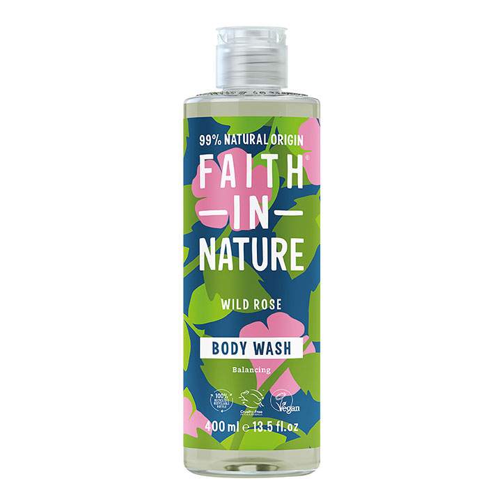 Faith In Nature Wild Rose Body Wash 400ml-1