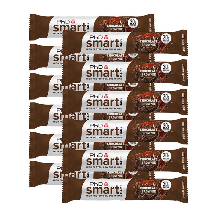 PhD Smart Bar Chocolate Brownie 12x 64g-1
