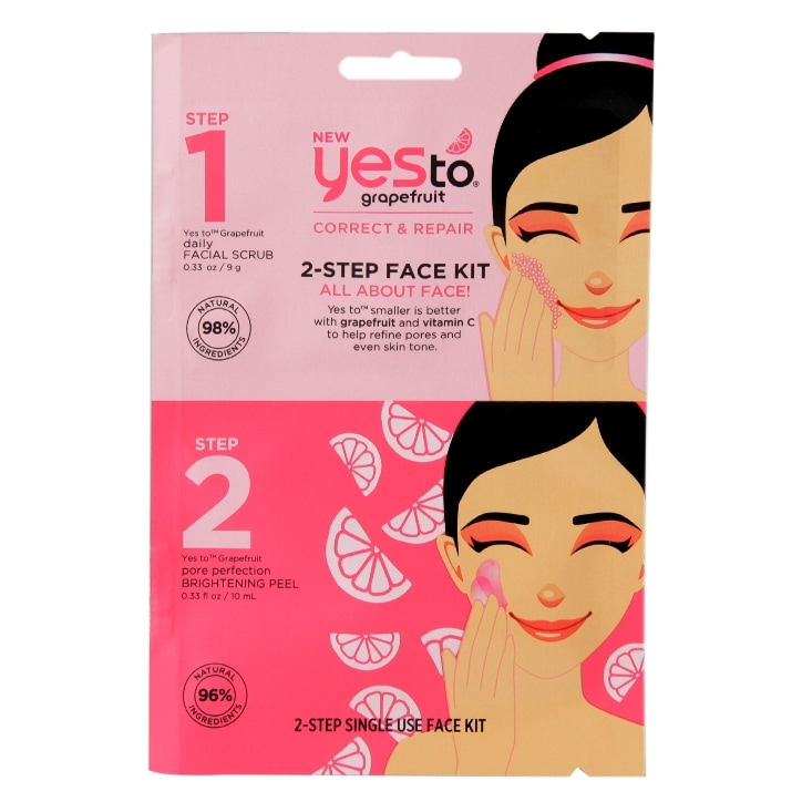 Yes To 2 Step Grapefruit Face Mask Kit-1