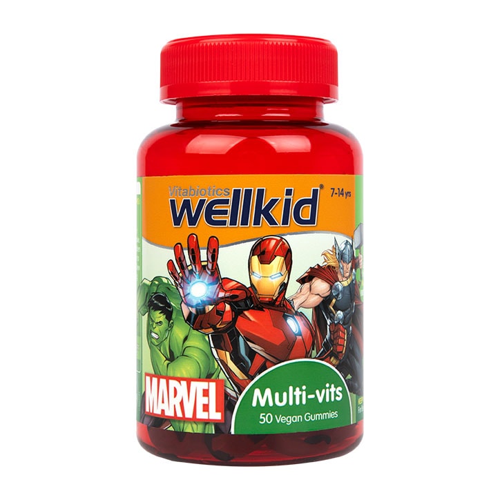 Vitabiotics Wellkid Marvel Multi-Vitamin 7-14 years 50 Vegan Soft Jellies-1