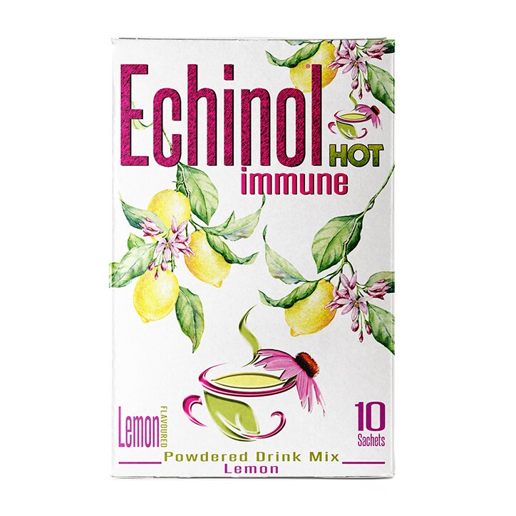 Echinol Hot Immune Powdered Drink Mix Lemon Flavoured 10 Sachets-1