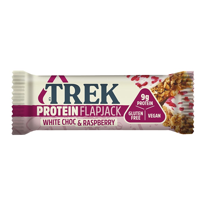 Trek White Chocolate & Raspberry Protein Flapjack 50g-1