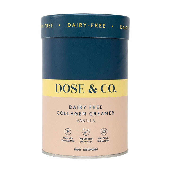 Dose & Co Dairy-Free Collagen Creamer Vanilla 340g-1