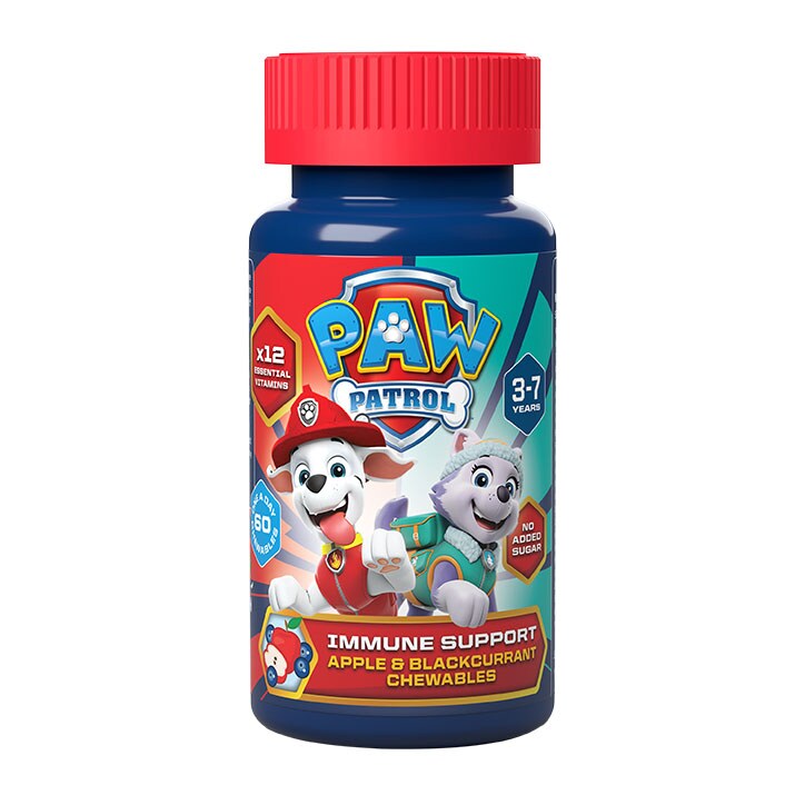 PAW Patrol Nickelodeon Immune Support Apple & Blackcurrant 60 Chewables-1