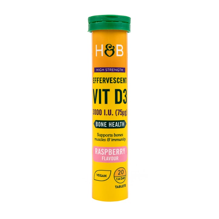 Holland & Barrett Vitamin D 3000 I.U. 75ug 20 Effervescents-1
