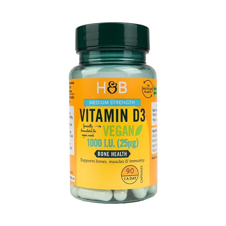 Holland & Barrett Vegan Vitamin D 1000 I.U 25ug 90 Capsules-1