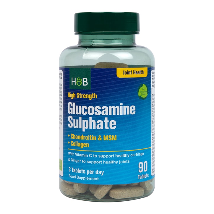 Holland & Barrett High Strength Glucosamine & Chondroitin Complex 90 Tablets-1