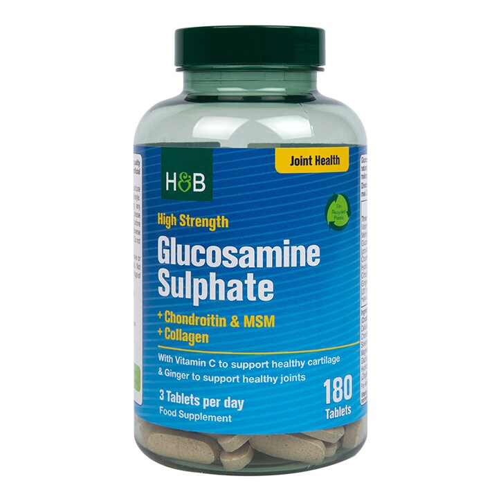 Holland & Barrett High Strength Glucosamine & Chondroitin Complex 180 Tablets-1