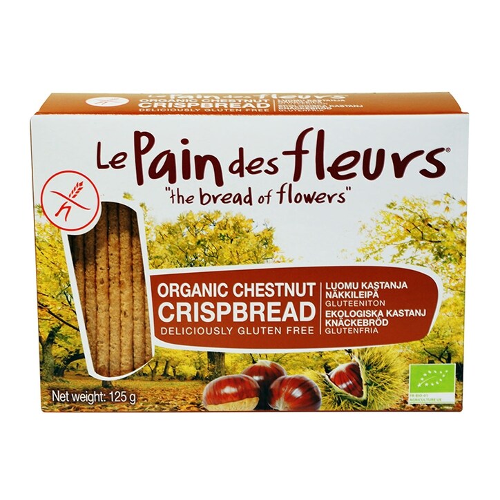 Le Pain des Fleurs Organic Chestnut Crispbread 125g-1
