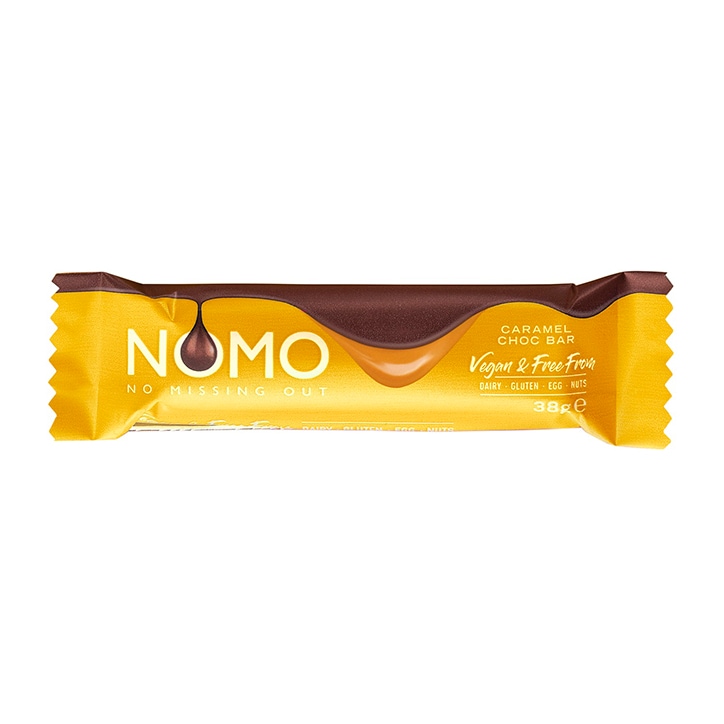 NOMO Vegan Caramel Filled Choc Bar 38g-1