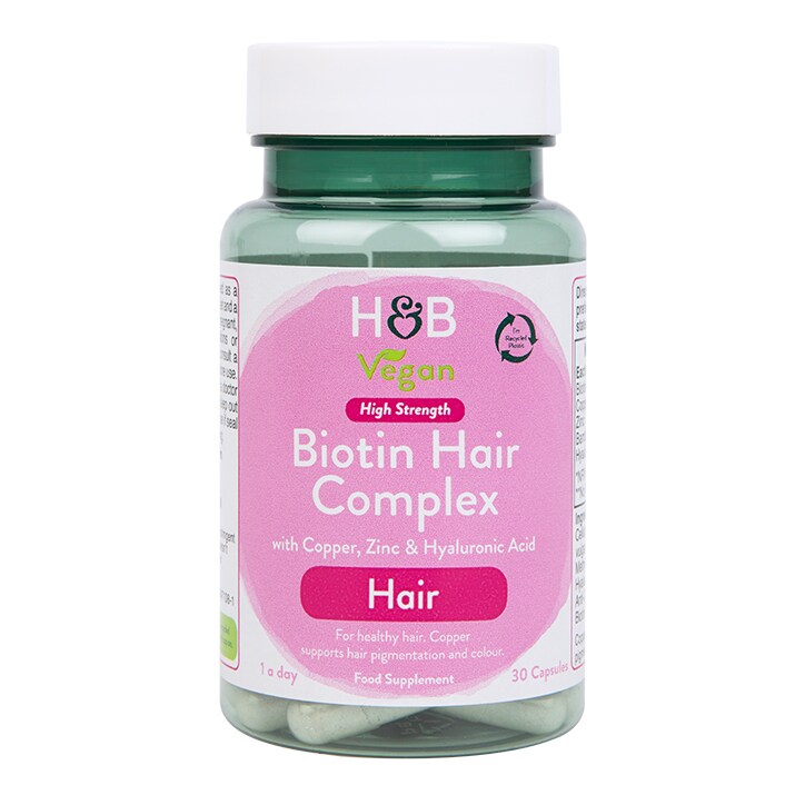 Holland & Barrett Biotin Hair High Strength Complex 30 Capsules-1
