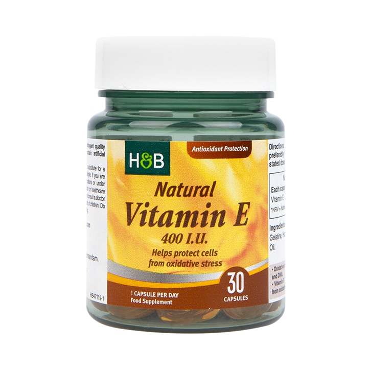 Holland & Barrett Natural Vitamin E 400iu 30 Capsules-1