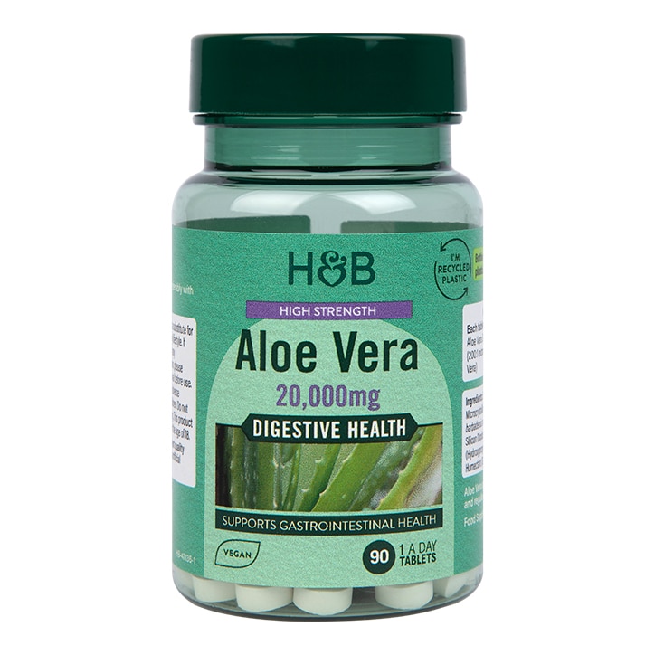 Holland & Barrett High Strength Aloe Vera 20,000mg 90 Tablets-1