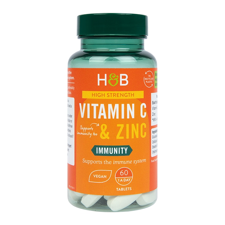Holland & Barrett Vitamin C & Zinc 60 Tablets-1