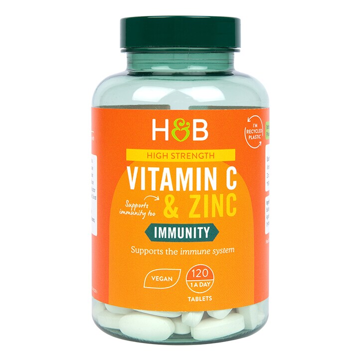 Holland & Barrett Vitamin C & Zinc 120 Tablets-1